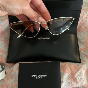 YSL gold cat eye Sunglasses